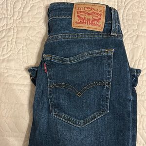 Levi’s 726 flare dark wash